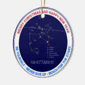 Zodiac Constellation Sagittarius Keramisch Ornament (Links)