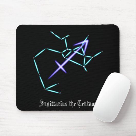 Zodiac Constellation Sagittarius Muismat (Met muis)