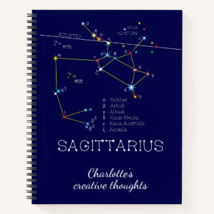 Zodiac Constellation Sagittarius Notitieboek