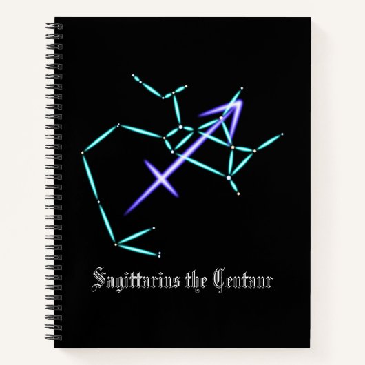 Zodiac Constellation Sagittarius Notitieboek (Voorkant)