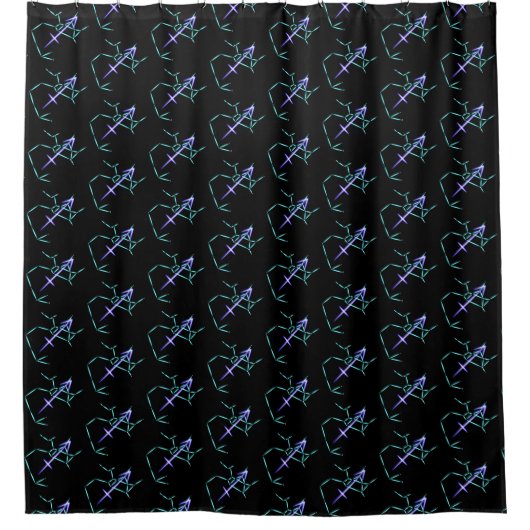 Zodiac Constellation Sagittarius Shower Curtain Douchegordijn (Voorkant)