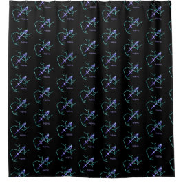 Zodiac Constellation Sagittarius Shower Curtain Douchegordijn