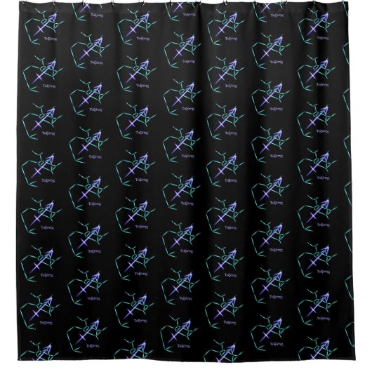 Zodiac Constellation Sagittarius Shower Curtain Douchegordijn (Voorkant)