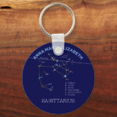 Zodiac Constellation Sagittarius Sleutelhanger (Voorkant)