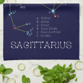 Zodiac Constellation Sagittarius Theedoek (Gevouwen)