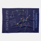 Zodiac Constellation Sagittarius Theedoek (Horizontaal)