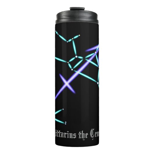 Zodiac Constellation Sagittarius Thermal Tumbler Thermosbeker (Voorkant)