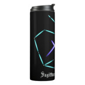 Zodiac Constellation Sagittarius Thermal Tumbler Thermosbeker (Gedraaid links)