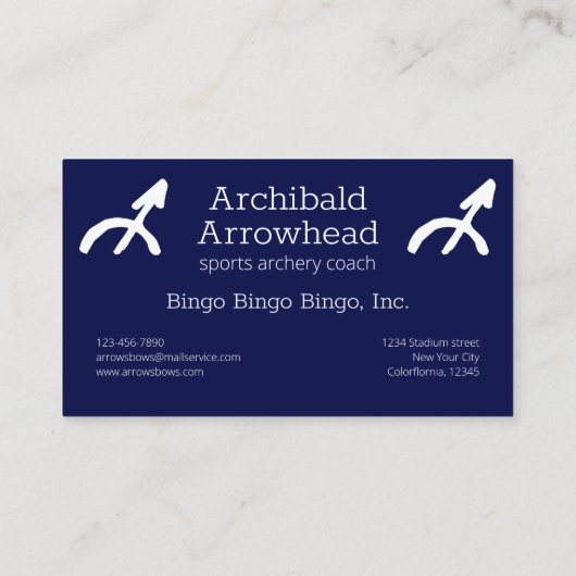 Zodiac Constellation Sagittarius Visitekaartje (Achterkant)