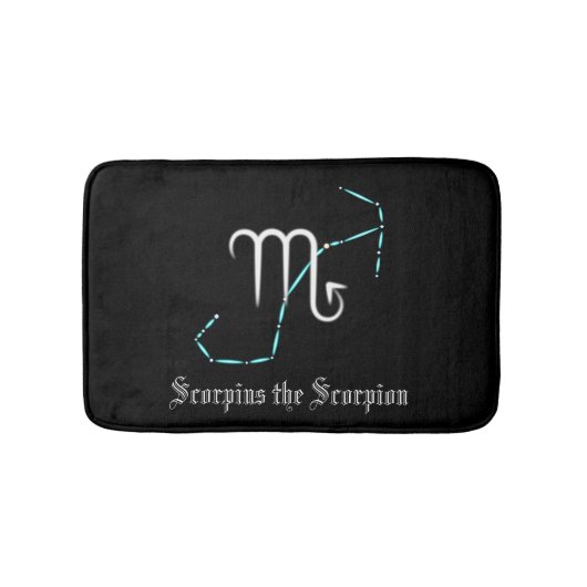 Zodiac Constellation Scorpio Bath Mat (Voorkant)