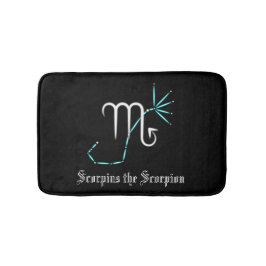 Zodiac Constellation Scorpio Bath Mat