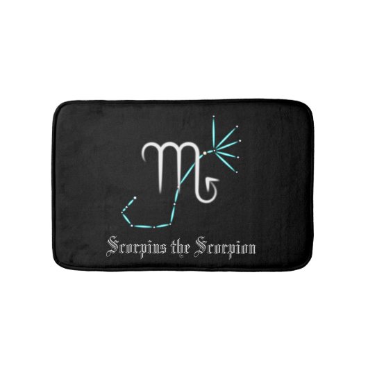 Zodiac Constellation Scorpio Bath Mat (Voorkant)