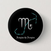 Zodiac Constellation Scorpio Button (Voorkant)