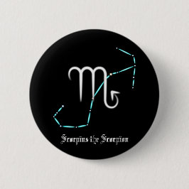 Zodiac Constellation Scorpio Button