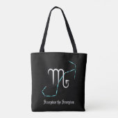 Zodiac Constellation Scorpio Canvas tas (Achterkant)