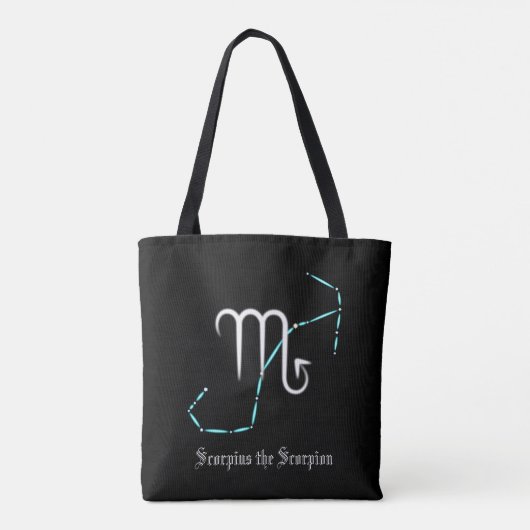 Zodiac Constellation Scorpio Canvas tas (Achterkant)