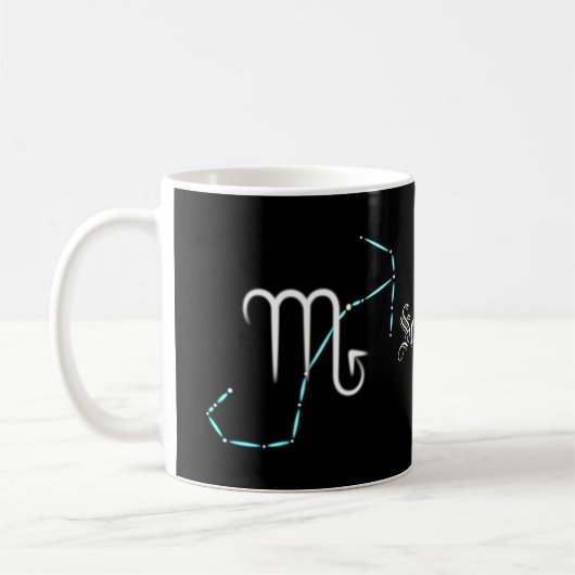 Zodiac Constellation Scorpio Coffee Mok (Links)