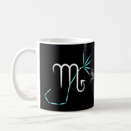 Zodiac Constellation Scorpio Coffee Mok (Links)
