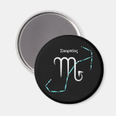 Zodiac Constellation Scorpio Magnet (Voorkant / Achterkant)