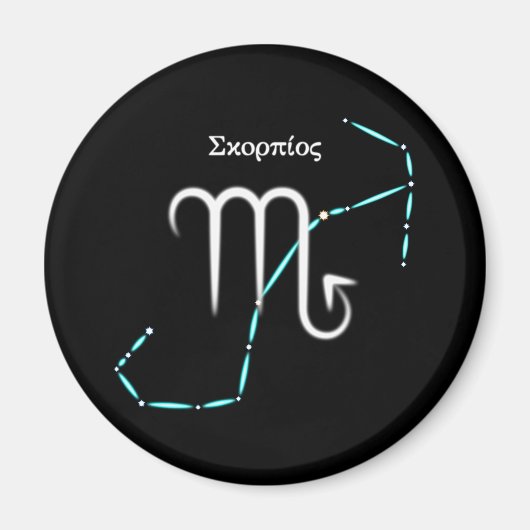 Zodiac Constellation Scorpio Magnet (Voorkant)