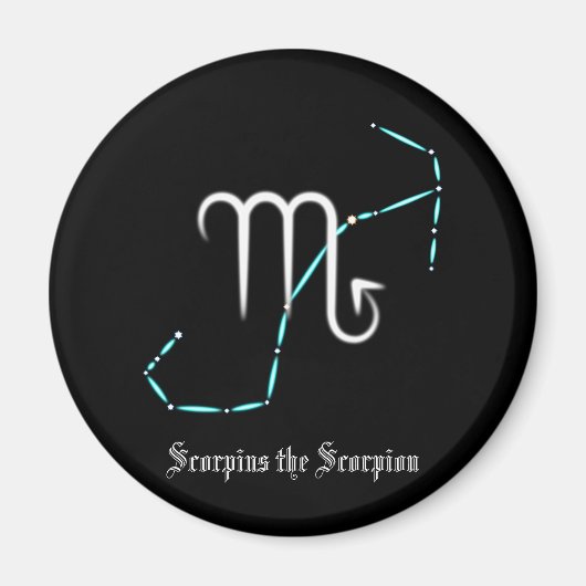 Zodiac Constellation Scorpio Magnet (Voorkant)