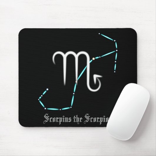Zodiac Constellation Scorpio Muismat (Met muis)