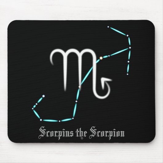 Zodiac Constellation Scorpio Muismat (Voorkant)