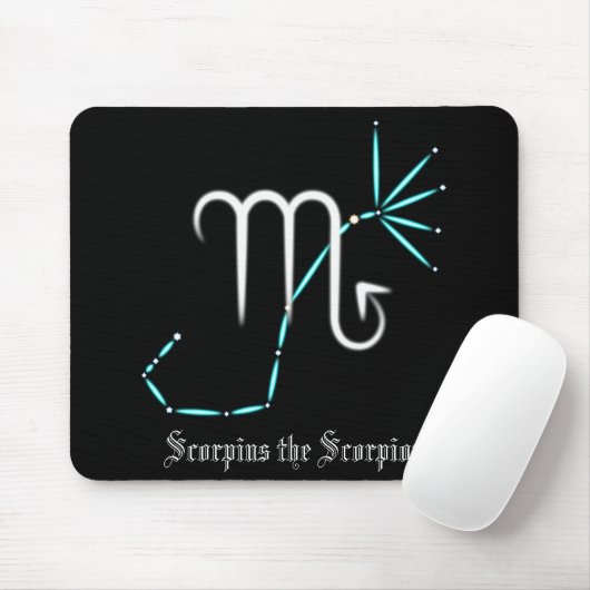 Zodiac Constellation Scorpio Muismat (Met muis)