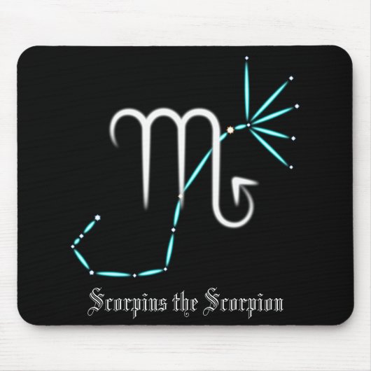 Zodiac Constellation Scorpio Muismat (Voorkant)