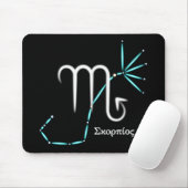Zodiac Constellation Scorpio Muismat (Met muis)