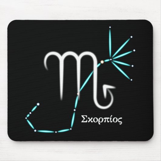 Zodiac Constellation Scorpio Muismat (Voorkant)