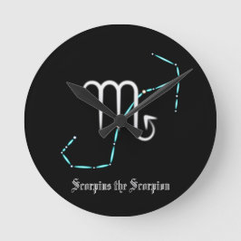 Zodiac Constellation Scorpio Ronde Klok