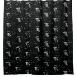 Zodiac Constellation Scorpio Shower Curtain Douchegordijn