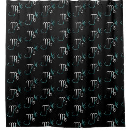 Zodiac Constellation Scorpio Shower Curtain Douchegordijn
