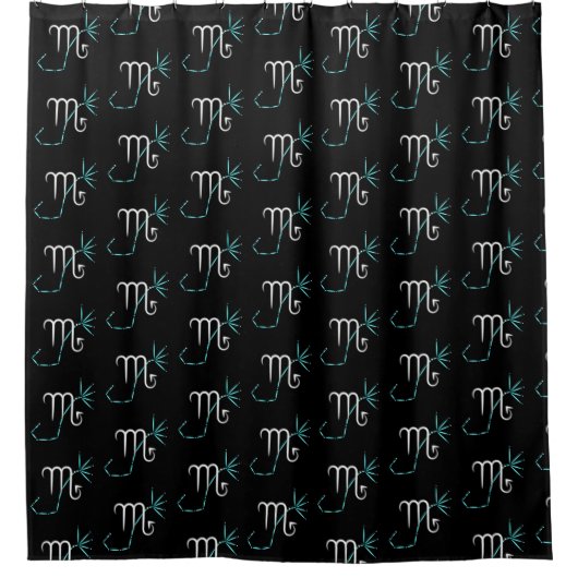 Zodiac Constellation Scorpio Shower Curtain Douchegordijn (Voorkant)