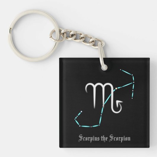 Zodiac Constellation Scorpio Sleutelhanger (Voorkant)