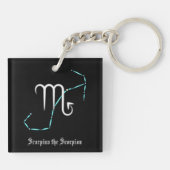 Zodiac Constellation Scorpio Sleutelhanger (Achterkant)