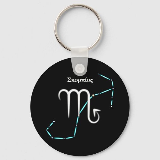 Zodiac Constellation Scorpio Sleutelhanger (Voorkant)