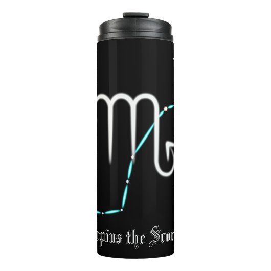 Zodiac Constellation Scorpio Thermal Tumbler Thermosbeker (Voorkant)
