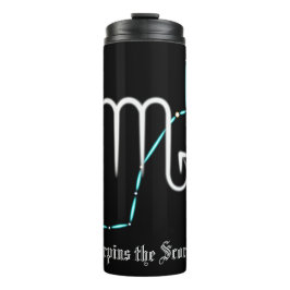 Zodiac Constellation Scorpio Thermal Tumbler Thermosbeker