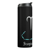 Zodiac Constellation Scorpio Thermal Tumbler Thermosbeker (Gedraaid links)