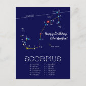 Zodiac Constellation Scorpius Briefkaart (Voorkant)