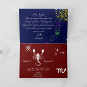 Zodiac Constellation Scorpius Kaart (Binnen)