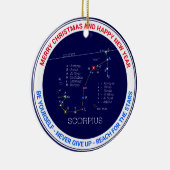 Zodiac Constellation Scorpius Keramisch Ornament (Rechts)