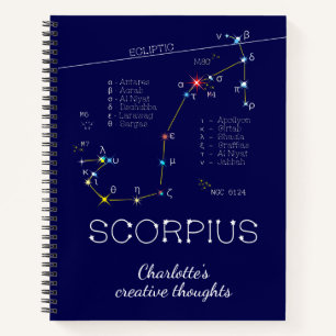 Zodiac Constellation Scorpius Notitieboek