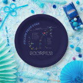 Zodiac Constellation Scorpius Papieren Bordje (Feest)