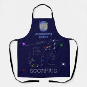 Zodiac Constellation Scorpius Schort (Voorkant)