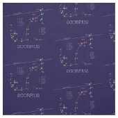 Zodiac Constellation Scorpius Stof (Swatch)