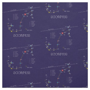 Zodiac Constellation Scorpius Stof
