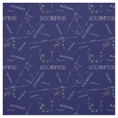 Zodiac Constellation Scorpius Stof (Swatch)
